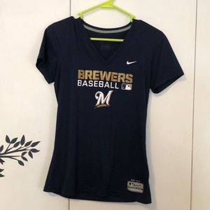 NIKE DRI-FIT Brewers tee shirt small